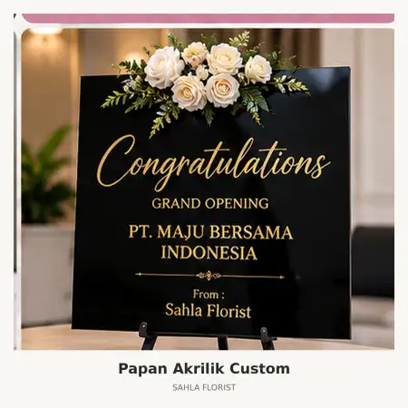 Papan Bunga Akrilik Piyungan
